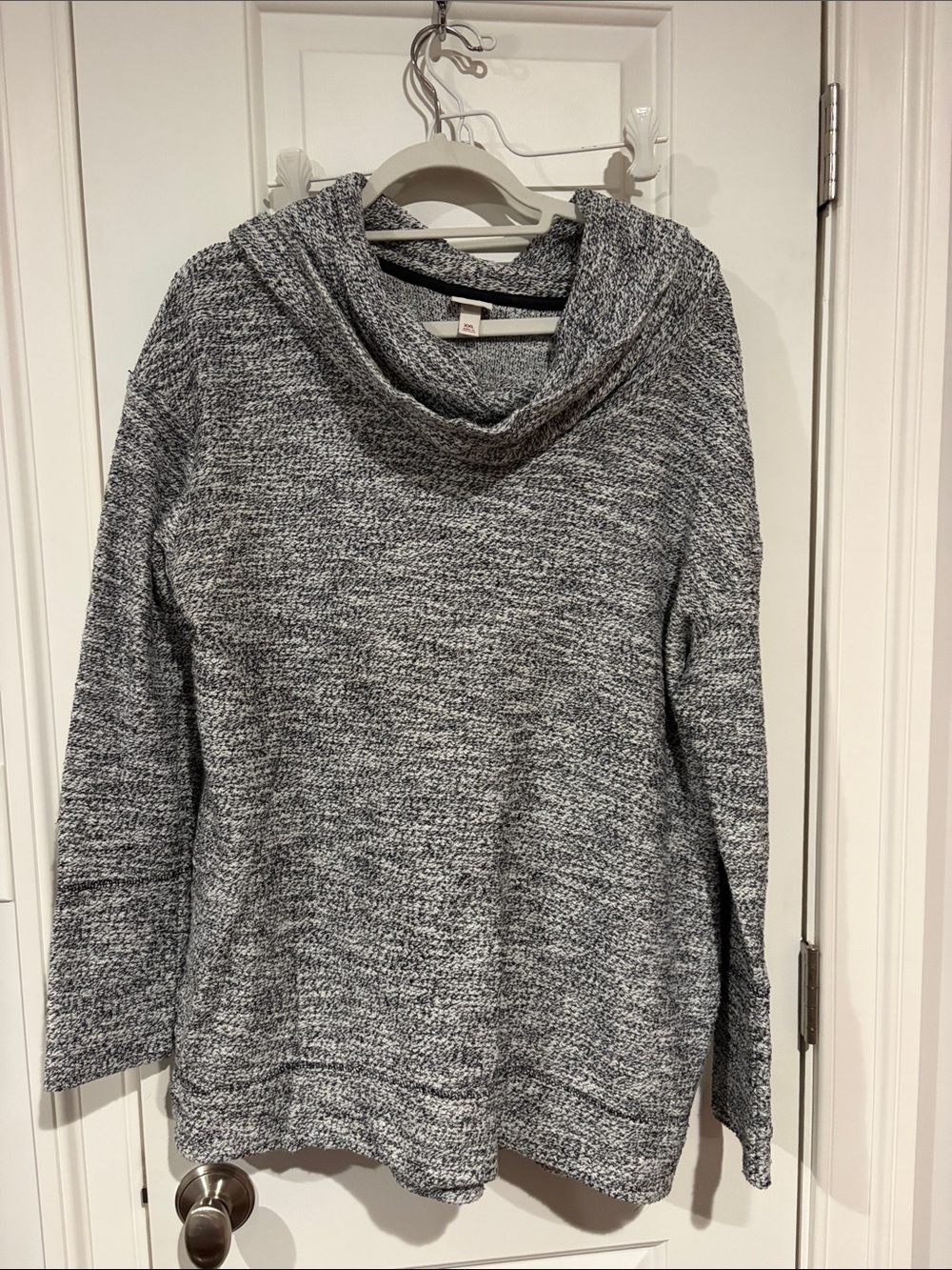 Merona Gray Marled Cowl Neck Sweater